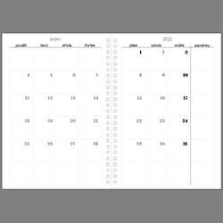 ALICE: buňkový měsíční přehled (plánovač)