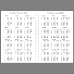 ALICE: přehledová kalendária