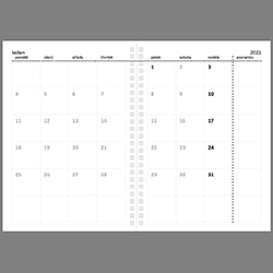 GABRIELA: buňkový měsíční přehled (plánovač)